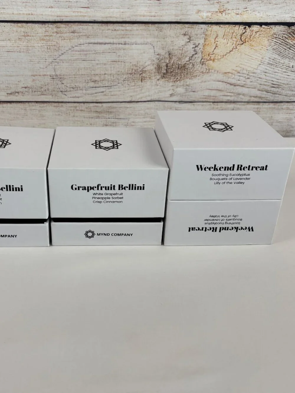 Aromatherapy Candles MYND Company Grapefruit Bellini, Weekend Retreat (Lot of 3)